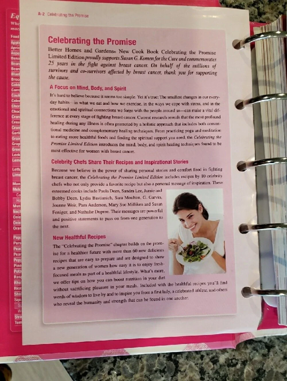 Better Homes and Gardens Celebrating the Promise Limited Edition Cook Book